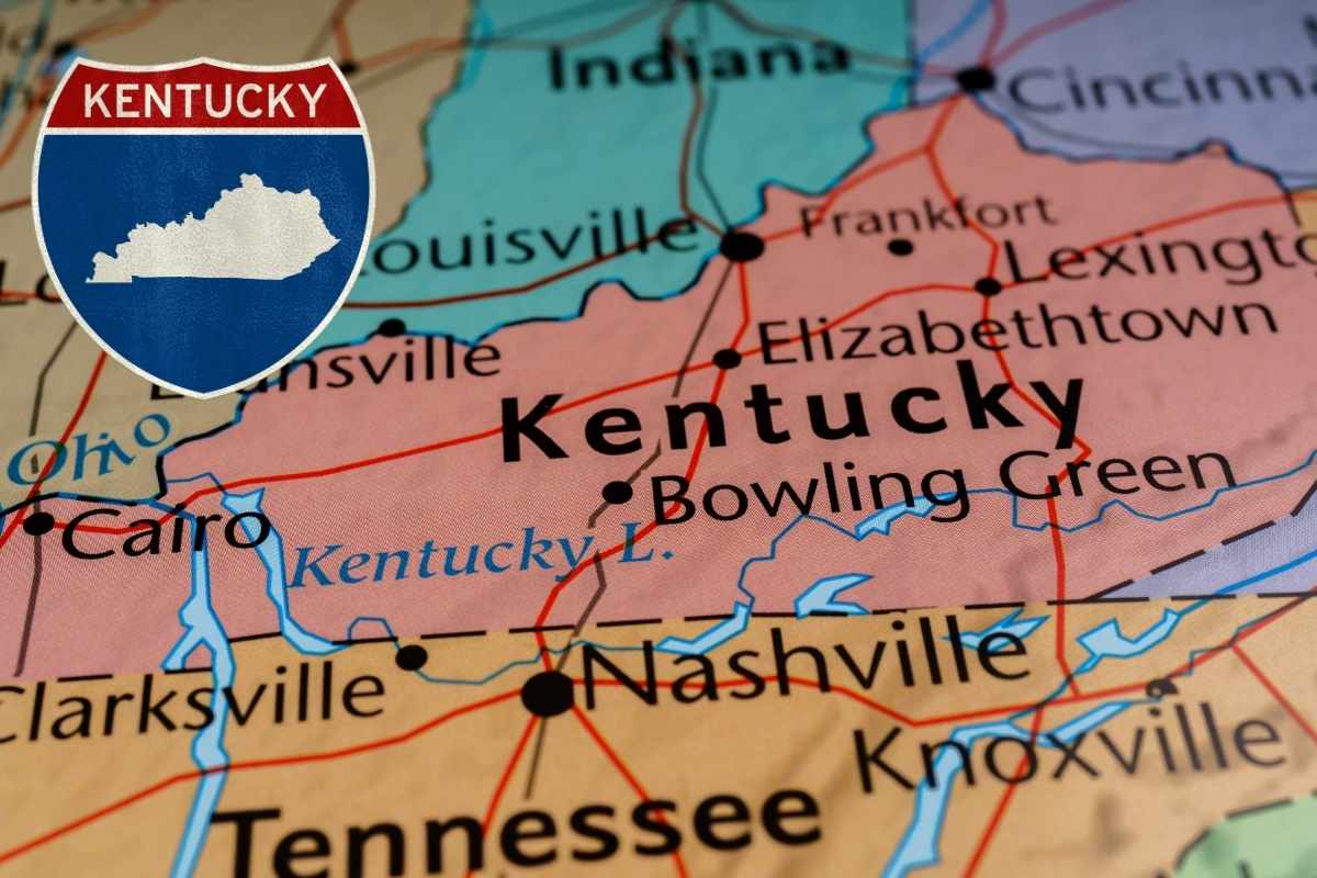 Kentucky State Map: Cities, Tourist Places