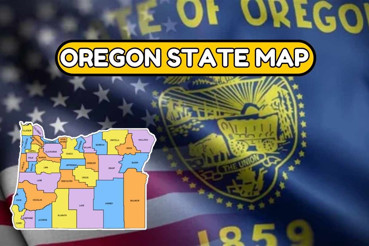 US Oregon Map, Tourism, Geology, Time Zone